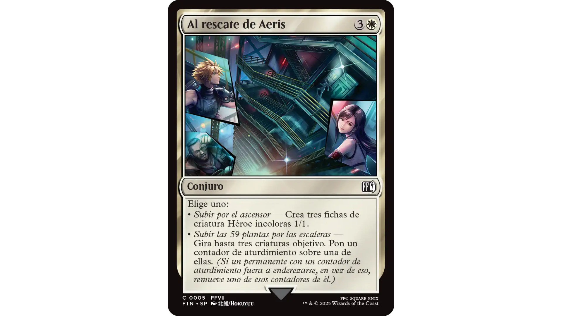 Carta Al rescate de Aeris de Magic: The Gathering – Final Fantasy VII.