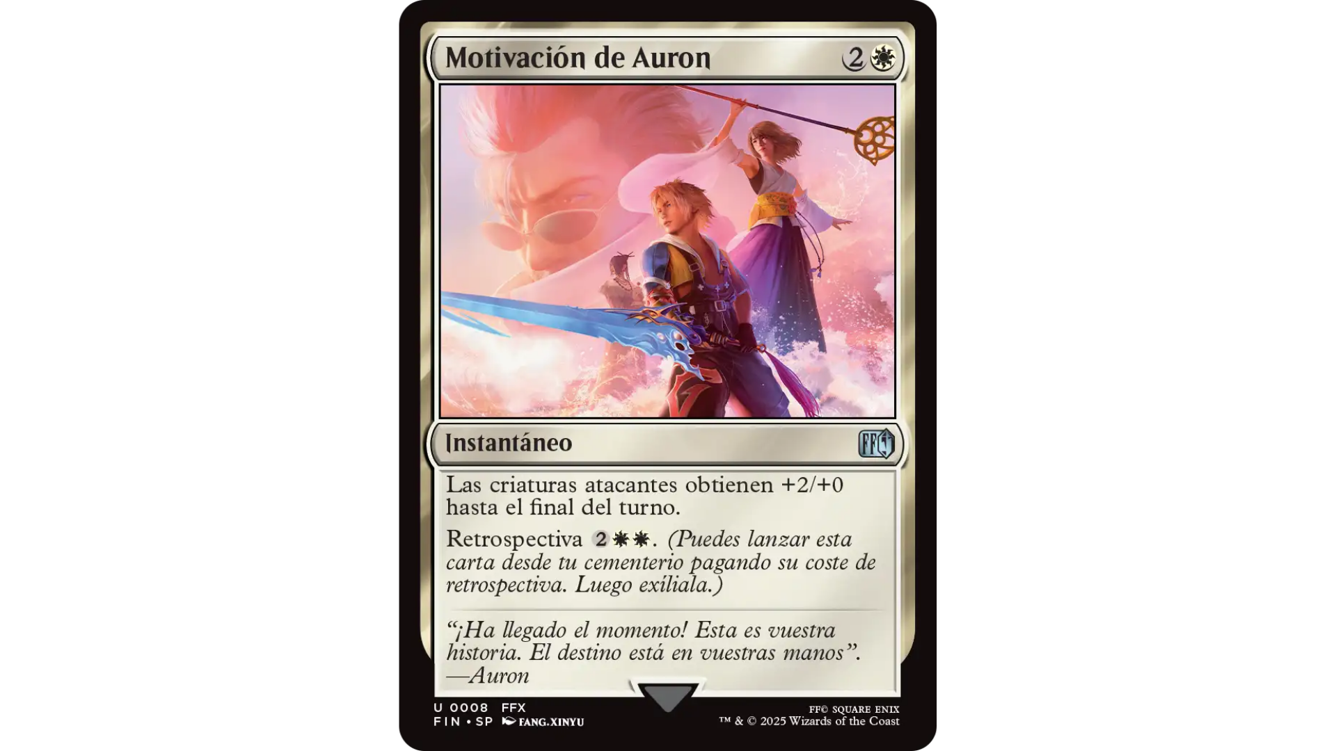 Carta Motivación de Auron de Magic: The Gathering – Final Fantasy X.