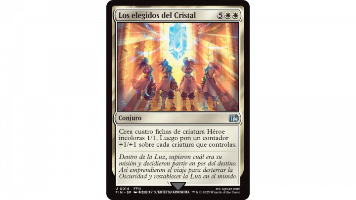 Carta Los elegidos del Cristal de Magic: The Gathering – Final Fantasy III.