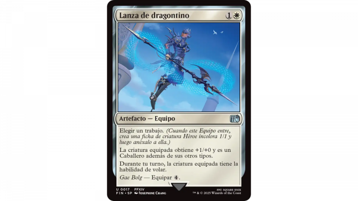Carta Lanza de dragontino de Magic: The Gathering – Final Fantasy XIV.