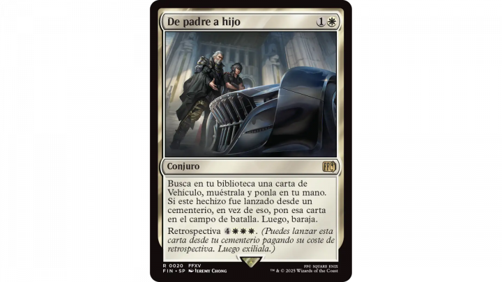 Carta De padre a hijo de Magic: The Gathering – Final Fantasy XV.