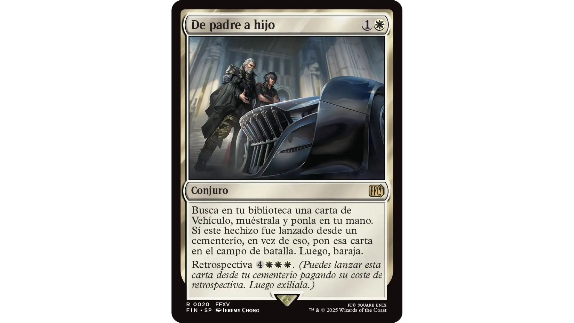 Carta De padre a hijo de Magic: The Gathering – Final Fantasy XV.